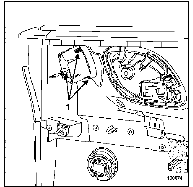 Dépose - repose du tableau de commande arrière 