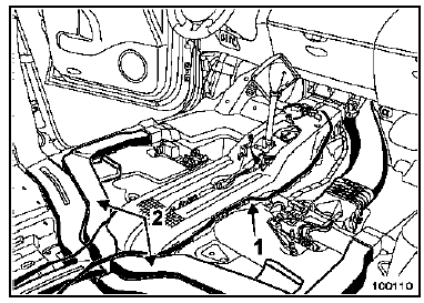 Conduit de chauffage d'air milieu