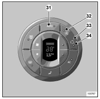  Mise en service du recyclage d'air (isolation de l'habitacle)