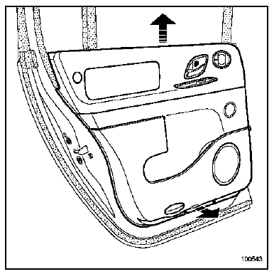 Dépose - repose du tableau de commande arrière 