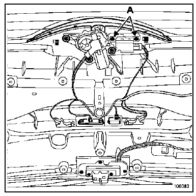 Serrure de lunette arrière 