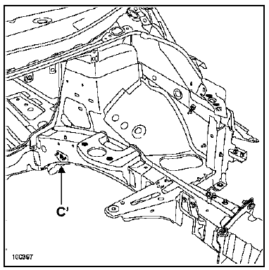 Fixation avant de berceau avant