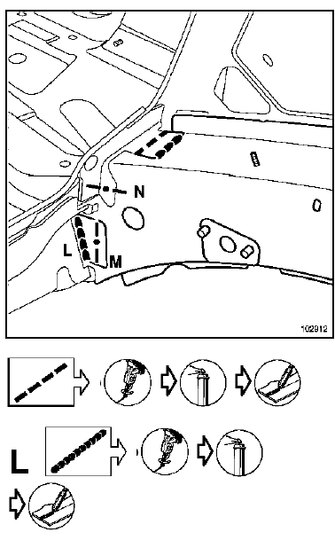 Particularite du longeron gauche