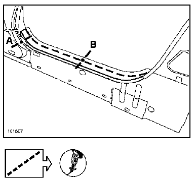 Fermeture arrière de marche pied latéral arrière