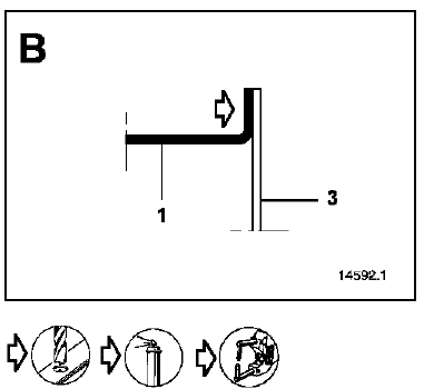 Fermeture arrière de marche pied latéral arrière