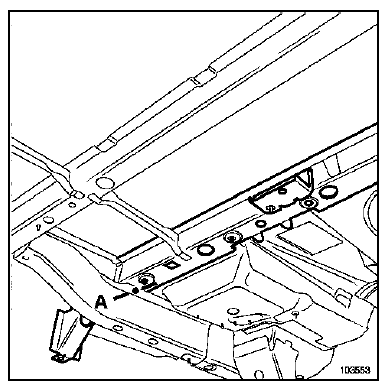 Traverse avant de plancher arrière