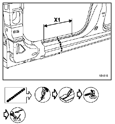 Détail de la coupe (b)