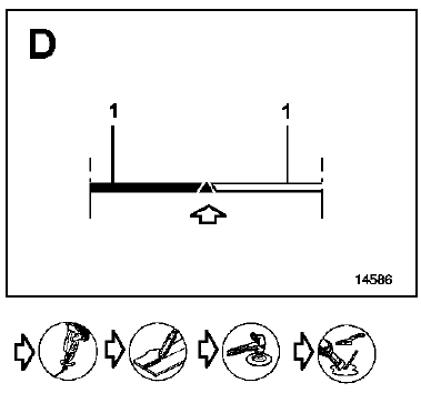 Détail de la coupe sous porte