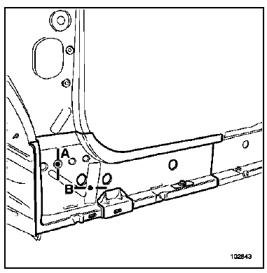 Fermeture avant de bas de caisse