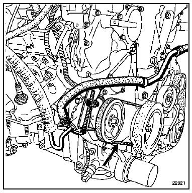 Tension de la courroie de pompe de direction assistée