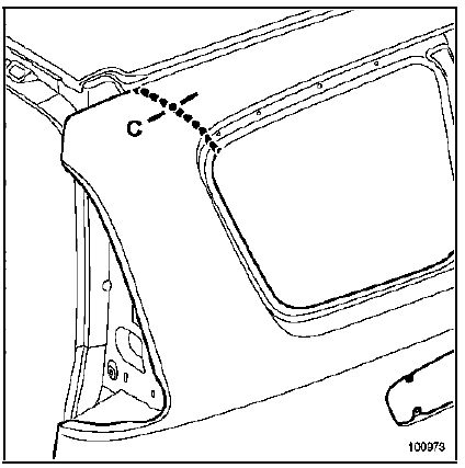 Panneau d'aile arrière