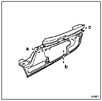 Support de fixation supérieure d'aile avant 