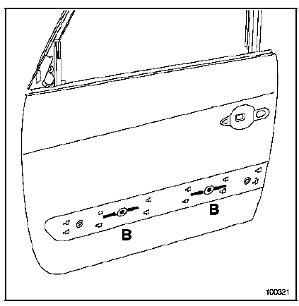 Panneau de porte latérale avant 