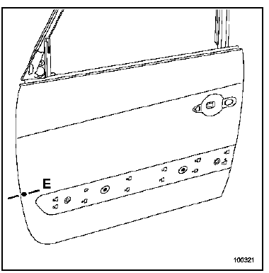 Panneau de porte latérale avant 