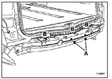 Traverse de choc arrière