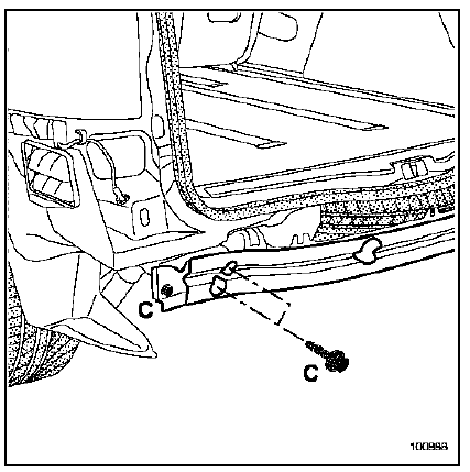 Traverse de choc arrière