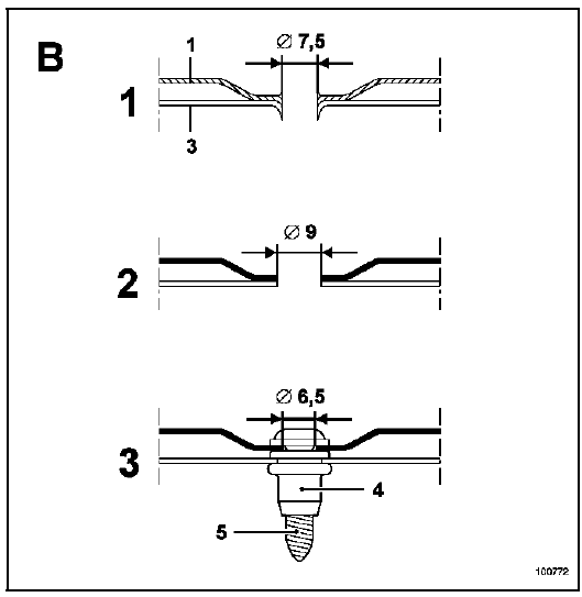 Panneau de porte latérale arrière 