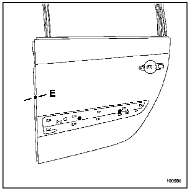 Panneau de porte latérale arrière 