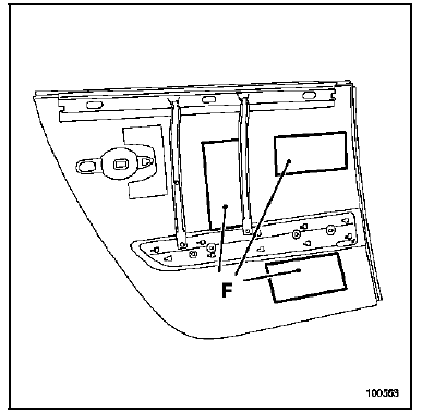 Panneau de porte latérale arrière 