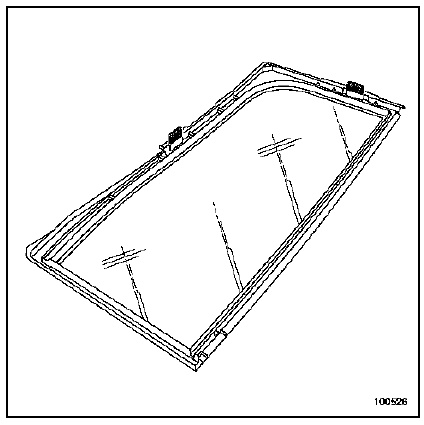 Vitre de porte arrière 