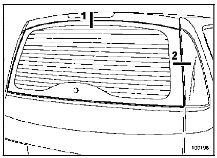 Lunette arrière fixe