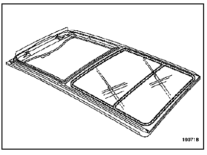 Vitre fixe de toit ouvrant