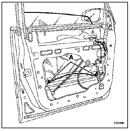 Vitre de porte avant 