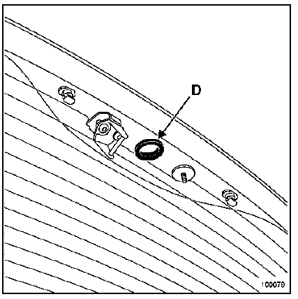 Moteur d'essuie-vitre de lunette arrière fixe 