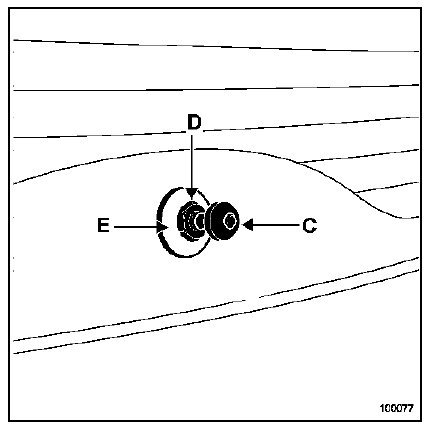 Moteur d'essuie-vitre de lunette arrière mobile 