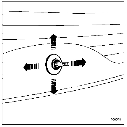 Moteur d'essuie-vitre de lunette arrière mobile 