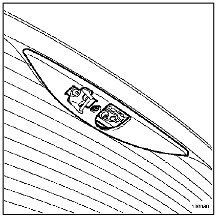 Moteur d'essuie-vitre de lunette arrière mobile 