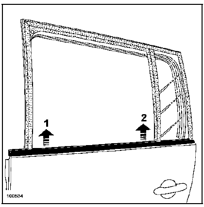 Joint d'encadrement de porte arrière