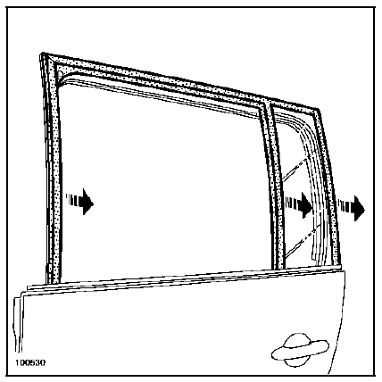 Joint d'encadrement de porte arrière