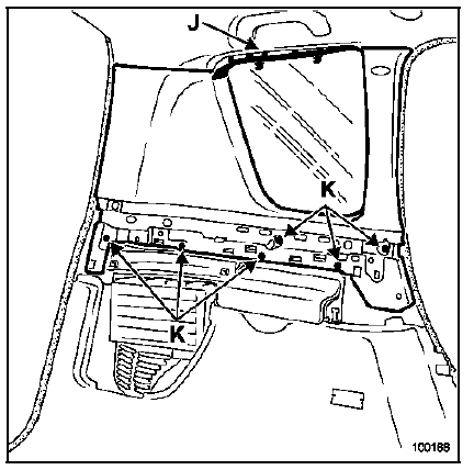 Dépose de la garniture de custode