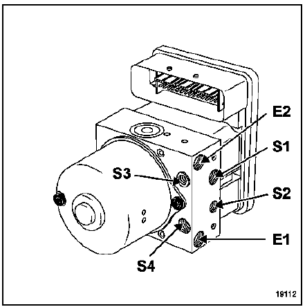 E1 Circuit primaire du maître cylindre