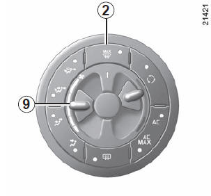 Réglage de la vitesse de ventilation