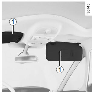 Renault Scénic: Pare-soleil - Votre confort - Manuel du conducteur
