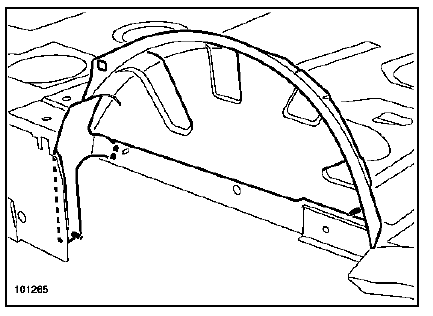 Passage de roue arrière intérieur 